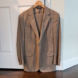 Jos. A. Bank Tan Plaid Blazer